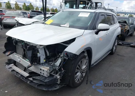 2022 Toyota Highlander Platinum from USA, damaged, VIN 5TDFZRBH7NS202720